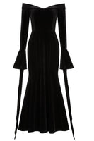 10 x Brand New Velmawig Morticia Addams Costume Women Adults Elegant Gothic Vintage Off Shoulder Dress for Addams Family Witch Costume Cosplay with Rose Accessories for Carnival Theme Party Daily Clothing VL013L - RRP €262.1