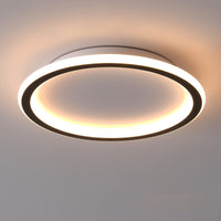 1 x RAW Customer Returns Schindora LED ceiling light, flat, 24 W, warm white, 3000 K, 1500 lm, modern, ultra-thin, black, round ceiling lights, 315 mm, for lounge, living room, kitchen - RRP €38.23