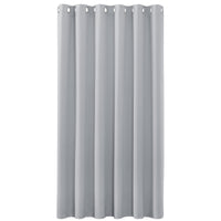 1 x RAW Customer Returns PONY DANCE Blackout Curtains for Interiors Divider Panels - Modern Curtains Bedroom Ring Curtain Thermal Insulating Curtain 1 Piece L 200 x H 245 cm, Light Gray - RRP €36.38