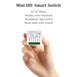 5 x RAW Customer Returns COLOROCK Smart Light Switch 2-Way WiFi Intelligent Mini 1 Gang DIY Light Switch Relay Module Smart Life Tuya App, Compatible with Alexa Echo and Google Home, 16A - RRP €50.3