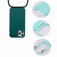 1 x Brand New 2NDSPRlNG mobile phone chain protective case compatible with Samsung Galaxy A32 5G mobile phone case with strap, collar lanyard silicone case, soft silicone mint green - RRP €20.4