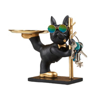 1 x RAW Customer Returns Asslye French Bulldog Figure, French Bulldog Key Bowl Key Storage Modern Sculpture Decoration for Hallway Living Room - RRP €40.33