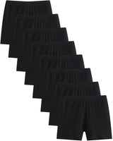 1 x RAW Customer Returns Adorel Girls Shorts Underskirt Summer Short Thin Leggings Cycling Shorts Pack of 8 Black 10-11 Years Manufacturer Size 170  - RRP €26.99