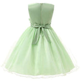 1 x RAW Customer Returns JerrisApparel Princess Flower Girl Sequin Party Wedding Dress 5 Years, Green  - RRP €24.99