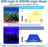 1 x RAW Customer Returns hygger Aquarium Light with Remote Control, Customizable Full Spectrum LED Aquarium Light, Standard and Weather Mode, DIY Mode for Planted Freshwater Aquariums 18W for 30-45cm  - RRP €40.1