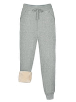 1 x Brand New REORIA Women s Warm Pants for Winter Thick Sherpa Lining Athletic Jogger Fleece Lining Sweatpants with Pockets Light Gray M - RRP €19.99