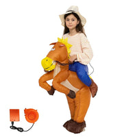 1 x RAW Customer Returns AirSuit Kids Inflatable Cowboy Costume Measures from 90 to 120 cm Costume for masquerade parties Inflation system included OriginalCup - OriginalCup - RRP €33.26