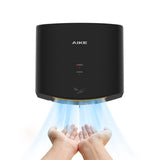 1 x RAW Customer Returns AIKE Hand Dryer 10 Seconds to Dry, Energy-saving High Speed Commercial Automatic Hand Dryers for Bathroom and Toilet AK2630S 1400W Black - RRP €115.0