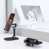 1 x RAW Customer Returns Tablet and Mobile Holder, Mobile Table Holder Excellent Quality, ABS, Foldable, Adjustable Angle, Robust and Strong, Compatible with Ipad, Mobile Tablet up to 12.9 inch, New Design from 2023 - RRP €18.0