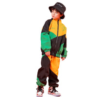 1 x RAW Customer Returns LOLANTA Children s Hip Hop Costume, Teenager Color Blocking Jackets Pants Dance Clothing Set Green, 11-12 Years, Day 160  - RRP €44.98