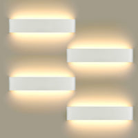 1 x RAW Customer Returns Pieces LED Outdoor Wall Lamp 16W Warm White, Modern Up Down Wall Light with 110V-260V, Outdoor, Bathroom, Living Room, Bedroom, Staircase, Hallway Night Light - RRP €79.99