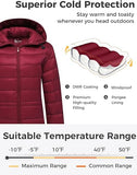 1 x RAW Customer Returns Wantdo Women s Winter Warm Puffer Coat Soft Hooded Coats Windproof Down Jacket Leisure Hiking Jacket Red XL - RRP €69.99