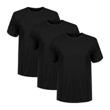 1 x RAW Customer Returns LiKing Men s T-Shirt Pack of 3 T Shirts Men s Classic Plain T-Shirts with Crew Neck T-Shirt Men Black 8101BL S - RRP €21.19