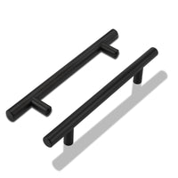 1 x RAW Customer Returns LONTAN Pack of 10 handles for kitchen cabinets, 160 mm hole spacing, kitchen handles, black handles, black furniture handles, cupboard handles, stainless steel handles, kitchen door handles, kitchen black - RRP €21.17