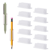 1 x Brand New Lusofie 10 Pieces Pen Holder Clips Self-Adhesive Tablet Silicone Adhesive Pencil Holder Clips Pen Holder for Classroom Office Supplies Desk Silicone Adhesive Pencil Holder White  - RRP €9.11