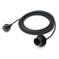 1 x RAW Customer Returns FIRMERST 4.5 Metres Waterproof Lamp Holder E27 with Cable Outdoor 4.5m Black - RRP €20.41