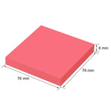 1 x RAW Customer Returns ZCZN Z-Notes, 6 Red Self-Adhesive Notepads, Self-Adhesive Notes 76 x 76 mm, 80 Sheets per Pad - 480 Sheet Self-Adhesive Notes - RRP €7.56