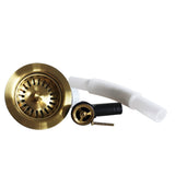 1 x RAW Customer Returns TALEA 114MM Round Bathroom Sink Overflow Strainer in Brushed Gold XK225C034-K - RRP €28.0