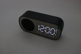 1 x RAW Customer Returns Hsthe Sea Digital Alarm Clock, Portable Clock Radio with BT Speaker, Large LED Screen, Radio Morning Clock for Bedroom, Office - RRP €13.09