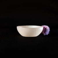 1 x RAW Customer Returns HEIMTEX Selenite Crystal Bowl, Crystal Cleaning Bowl Selenite Charging Bowl Polished Selenite Bowl Crystal Bowl Round Selenite Bowl 10 cm  - RRP €19.99