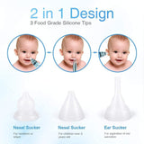 1 x RAW Customer Returns Nasal Aspirator Baby, Electric Nose Cleaner Earwax Remover with 4 Sizes Reusable Snot Sucker for Newborns, Toddlers Infants - RRP €36.98