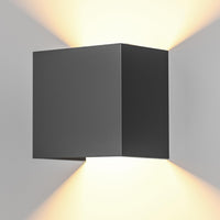 1 x RAW Customer Returns OTeedo Indoor Wall Light, Outdoor Wall Light, 12W LED Indoor Wall Light, 3000K Warm White Light, Top and Bottom Lighting, Adjustable Beam Black Wall Light IP65 - RRP €22.8