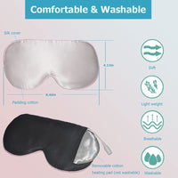 1 x RAW Customer Returns Heated Eye Mask for Dry Eyes, PJYU Warming Eye Mask Electric Mask for Treating Blepharitis, Swollen Eyes, Styes, Dark Circles and MDG Pink  - RRP €29.21