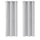 1 x RAW Customer Returns Deconovo Thermal Insulated Blackout Curtains for Office Hotel Windows with Grommets 2 Pieces 107 x 138 cm Pearl Gray - RRP €30.56