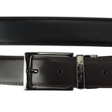 1 x RAW Customer Returns Pierre Cardin men s belt with classic buckle made of 100 natural leather Minimalist Elegant Stylish Color Double Black Size 135 - RRP €27.6