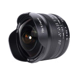 1 x RAW Customer Returns 7artisans 7.5mm f2.8 APS-C Manual Fisheye Lens for Fujifilm Cameras with Protective Lens Cap - Black - RRP €169.0