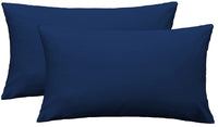 35 x Brand New Set of 2 pillowcases 40 x 80 cm - 500TC 100 cotton super soft pillowcase - dark blue pillowcases with zipper Pillowcase - RRP €529.2