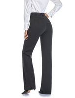 1 x RAW Customer Returns Tapata Women s 71cm 76cm 81cm 86cm Bootcut Stretch Trousers with 4 Pockets, Tall Long Regular Petite for Office Business Everyday Elegant Trousers 71cm Dark Gray M - RRP €27.02