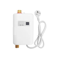 1 x RAW Customer Returns Mini Electric Instantaneous Water Heater, 220V 3800W Electric Water Heater with Digital Screen, Tankless Instantaneous Water Heater for Bathroom, Kitchen, Washing Red Black  - RRP €80.99