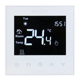 1 x RAW Customer Returns Wengart Weekly Digital Touch Thermostats WG505, AC230V 3A for Gas Boilers and Hot Water Radiators, Black Backlight - RRP €24.56