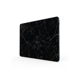 1 x RAW Customer Returns DESTALYA Cutting Board Tempered Glass - 20 x 30 cm Counter with Black Marble Pattern - Heat Tolerant Shatter Resistant Chopping Board - Decorative Tray for Kitchen Black S  - RRP €31.37