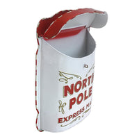 3 x Brand New BIG FORTUNE Santa Claus mailbox made of metal red and white Santa mailbox wall mount vintage mailbox wall mount Christmas mailbox - RRP €117.06