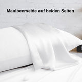 1 x RAW Customer Returns Silk pillowcase 40x80, Ravmix silk pillowcases, for hair and skin, with hidden zipper, both sides silk, mulberry silk pillowcase 40x80, 1 piece, white - RRP €24.19