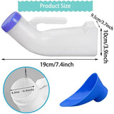 1 x RAW Customer Returns Vientiane Urinal for Men and Women, 2 Pieces Portable Toilet Urinals, 1000ML Unisex Urinals, Portable Travel Urinal, Leak-Proof Urinal, Emergency Urinal Bottle, for Car, Camping, Travel, Outdoor - RRP €17.99