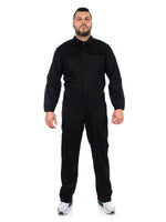 1 x RAW Customer Returns DINOZAVR Ultra work overall men s overall rally suit protective suit with many pockets - black M - RRP €45.11