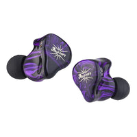 1 x RAW Customer Returns Linsoul Kiwi Ears Quartet 2DD 2BA Hybrid In-Ear Monitor, HiFi Earphones with Craft Resin Shell, Detachable OFC Silver Plated IEM Cable for Musician DJ Gaming Purple, Quartet  - RRP €120.0