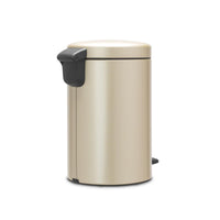 1 x RAW Customer Returns Brabantia trash can, steel, metallic gold, 12L - RRP €64.95