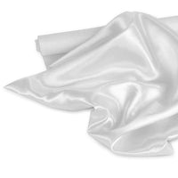 1 x RAW Customer Returns CCSimple Satin Tablecloth for Decoration Wedding Birthday Christening for Children Event - White 228 335cm Bianco - RRP €20.4