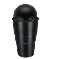 1 x RAW Customer Returns YIOVVOM Car Trash can with lid universal mobile phone trash can for cup holder in the console mini trash can car trash can for car office home black, 1  - RRP €9.25