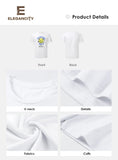 1 x Brand New Elegancity Smiley White T-Shirt Men s Summer Crew Neck T-Shirt Short Sleeve Men s T-Shirt M - RRP €27.6