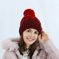 2 x Brand New REDESS Women s Winter Bobble Beanie Hat with Warm Fleece Lined, Thick Slouchy Snow Knit Skull Ski Cap - RRP €34.32