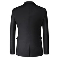 1 x RAW Customer Returns Cegerne Men s Jacket Sporty Leisure Blazer Business Suit Jacket Two Button Men Suit, Black, S - RRP €69.99