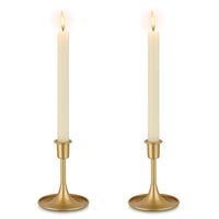 25 x Brand New Romadedi Candlestick Decorative Golden Candle Holder - Set of 2 Metal Candle Holders for Candles Pillar Candles Christmas Wedding Home Decoration Advent Modern Table Centerpiece 12.5cm - RRP €480.0