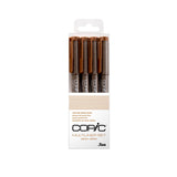 1 x RAW Customer Returns Copic Sepia multiliner set 4 pens in different line thicknesses, drawing pencils with water- and alcohol-resistant pigmented ink, for sketches, illustrations and outlines - RRP €15.94