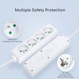 1 x RAW Customer Returns Aigostar - Power Strip 4 Sockets 16A 2P E 1.5 Meter Power Extension Cable and Child Safety White - RRP €13.0