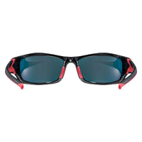 1 x RAW Customer Returns uvex Unisex Adult, sportstyle 211 sports glasses, black red red, one size - RRP €26.95